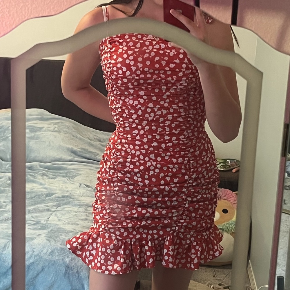 SHEIN red flower dress